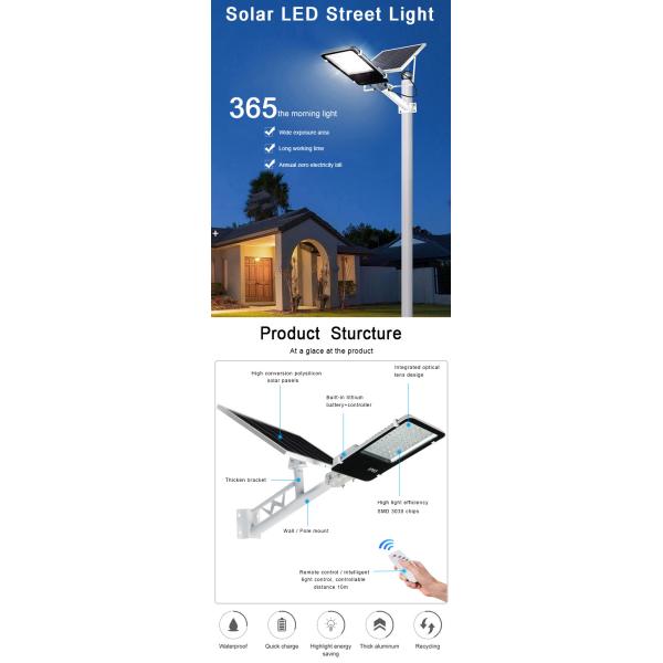 Waterproof Solar Flood Lights 30W Outdoor Solar Parking Lot Lights