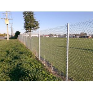 Diamond Metal Chain Link Fencing Galvanized Steel Chain Link Fence
