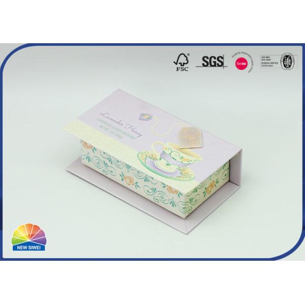 Buy Teabags Packaging Hinged Lid Gift Box Custom Printing at wholesale prices