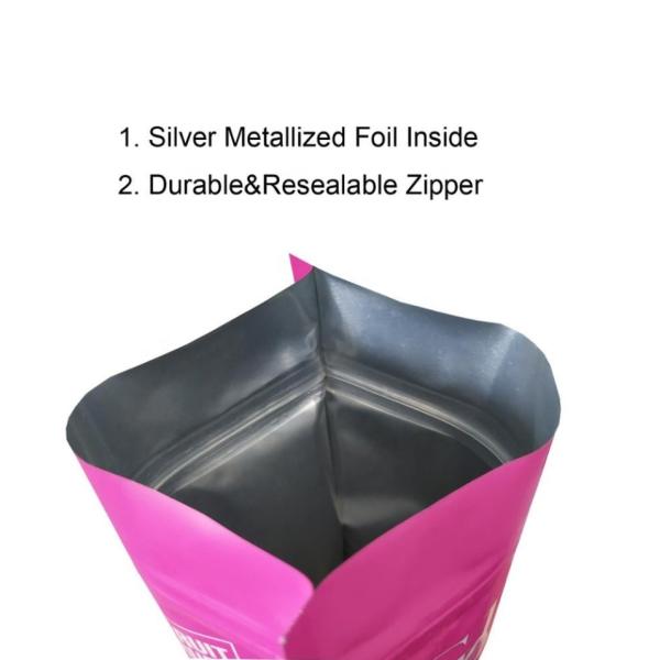 Customized Printed Aluminum Foil Bath Salt Spice Coffee Food Packaging Zipper Lock Bag Plastic Polyester Film Soap Bag