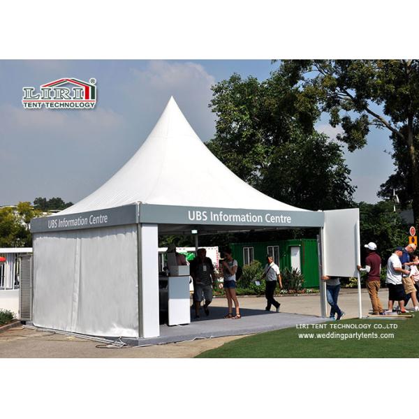 Transparent Event Pagoda Gazebo Tent , Aluminum Frame Removable Equipment