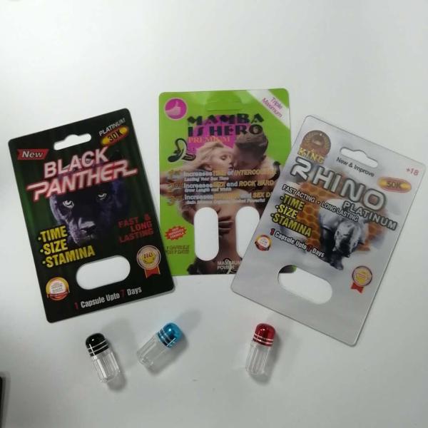 Buy Sexual Enhancement Pills Blister Card Packaging Rhino 69 Moisture Proof Recyclable at wholesale prices