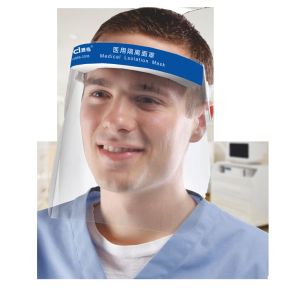 Anti Dizziness Plastic Face Visor , 33*22cm Adult PPE Clear Face Shield
