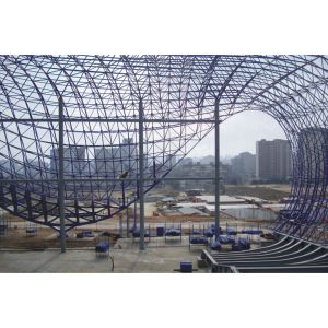 Modern Steel Space Frame Building for House Warehouse Workshop Made of Sandwich