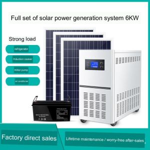China Solar Power System Home 220v6kw Of Off-Grid Inverter Control Photovoltaic Panel Battery Power on sale