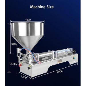 Semi Auto Dual Nozzle Cosmetic Shampoo/cream/ Lotion Filling Machine