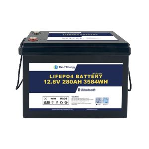 Customization 5000 Cycles Bluetooth Connectivity 12V 280Ah LiFePO4 Battery Pack