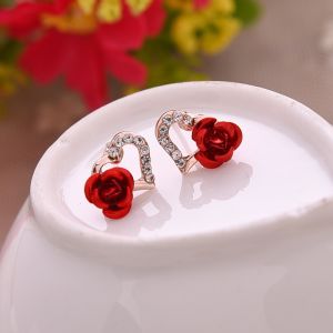 Buy cheap 2018 Fashion American style lady parts Heart ShapeEarringsSilver Exported Korea from wholesalers