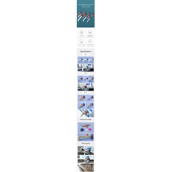 Plastic Tap Adapter 2 Inch S60x6 Thread To 1/2" For IBC Tank With Hexagon Head Code