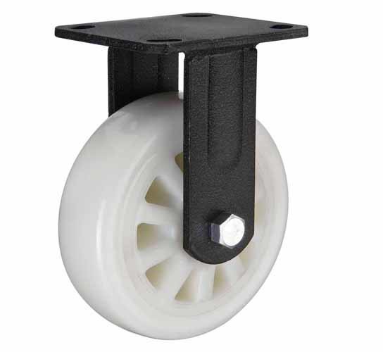 4"-8" heavy duty black lacquer plated swivel caster with side brake rotating