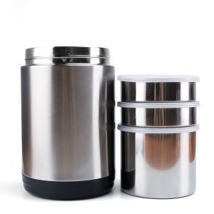 Large Wide Mout Thermos Double Wall Food Jar Pot For Hot Food 2L