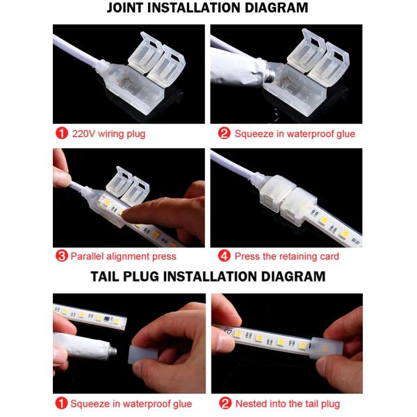 LED Linear light with outdoor waterproof exterior wall indoor living room ceiling 12V decoration Strip lights