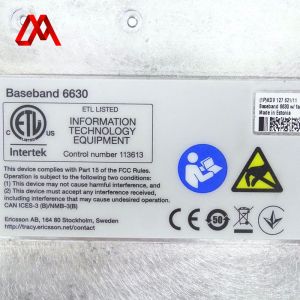 Ericsson Baseband 6630 KDU 137 848/11 KDV 127 621/11 High-Capacity BBU For LTE &