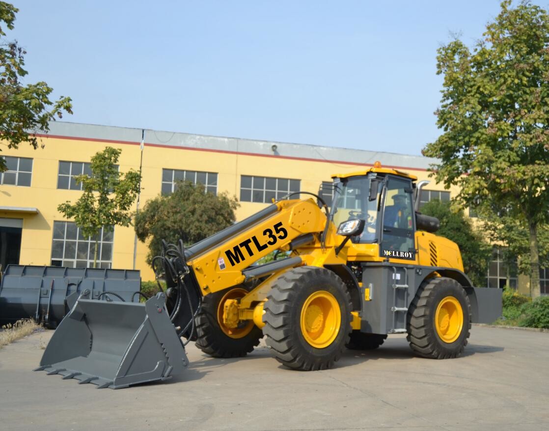 Quality 3.5 Ton Agricultural Telescopic Handler Wheel Loader MTL35 1.5cbm Bucket Capacities for sale