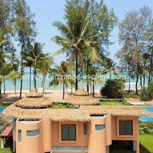 Synthetic PVC Thatch Roofing Material for Customized Fireproof Simulation