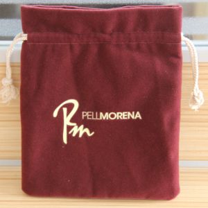 Bracelet Package Bordeaux Velvet Drawstring Bag