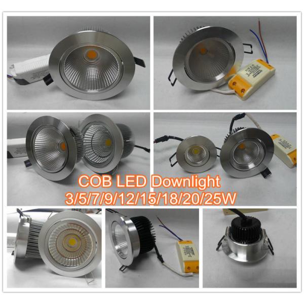 Recessed COB LED Downlight 240v IP44 100 lm / w 8w , LED Down Light Fixtures