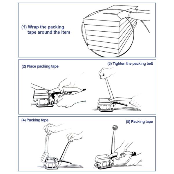 Upgrade Your Packing Experience with A333 Manual No-Buckle Sealless Steel Strapping Tool