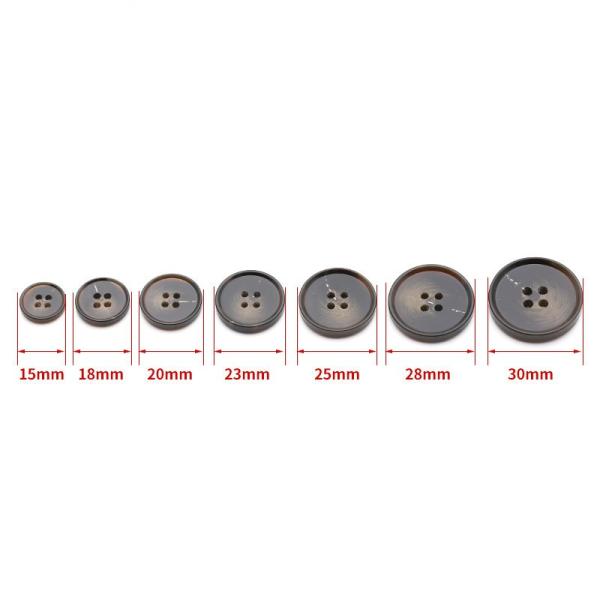 2022 Colorful factory wholesale 4-holes flatback imitated horn resin button