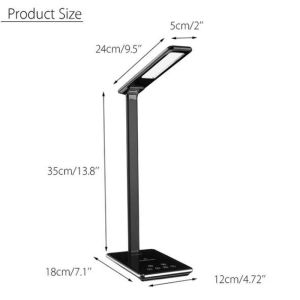 Eye Protection Folding 5W LED QI Wireless Charging Lamp