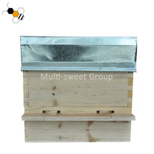 2 Layers Thick 22mm Pine Wood Beehive With Metal Roof