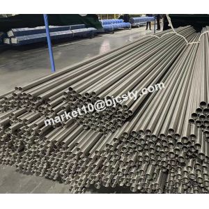 ASTM B338 Seamless Titanium Tubes Gr2 OD25mm Wall 0.5mm for Tubular Heat
