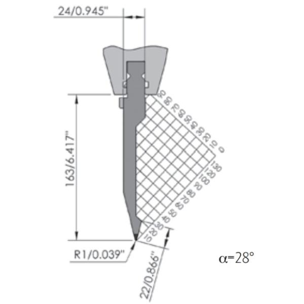 Buy 42CrMo Stamping Metallic Press Brake Punch Professional Bending Punch Mould at wholesale prices