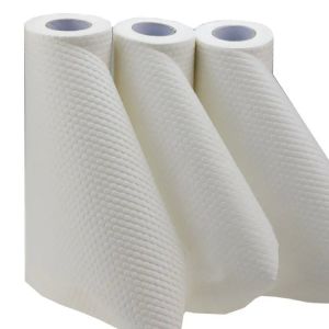 BSCI White Non Woven Cloths Spunlace 60gsm Embossed PP Material