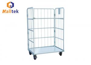 Quality Foldable Supermarket 500kgs Mesh Roll Container Trolley for sale
