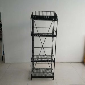 Bathroom Metal Shelf Display Rack Powder Coated Finish Surface Treatment