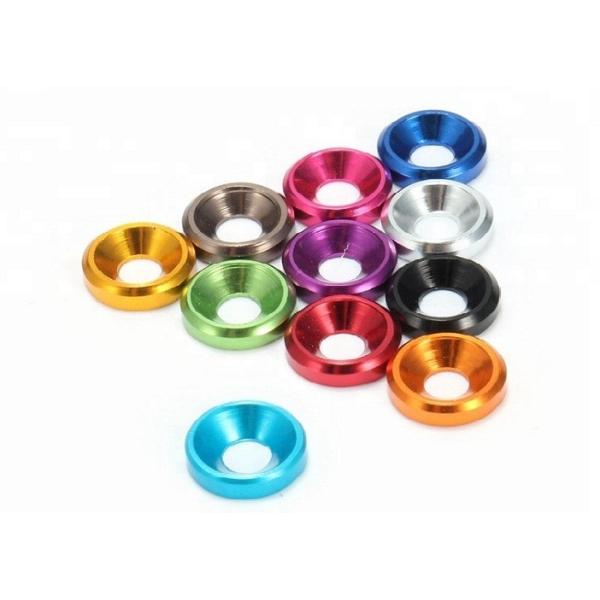Buy Colorful Anodized Aluminium Plain Washer / Spherical Washer DIN 6319 Standard at wholesale prices