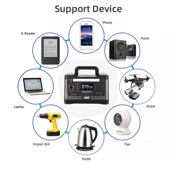 Outdoor 520WH Lifepo4 Portable Power Station For Emergency Electric facility