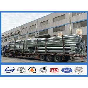 Galvanized Octagonal Steel Pole 30ft 130KG Weight With 500KGF Load
