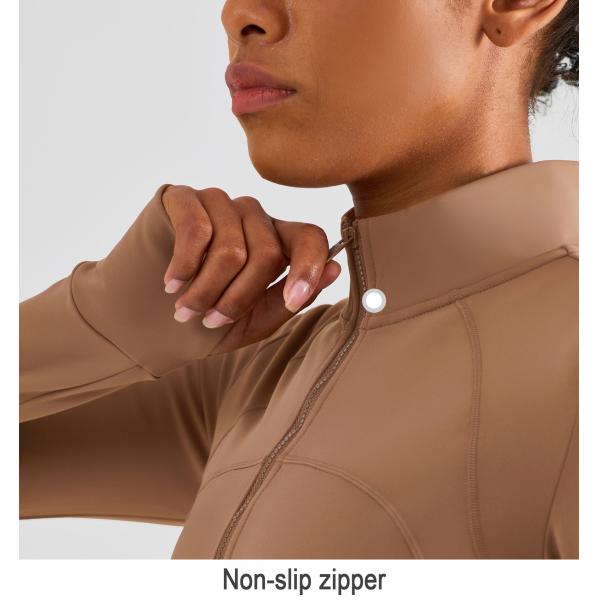 Half Zip Ladies Equestrian Shirt With Thumb Holes Brushed Inside Winter Equestrian Top