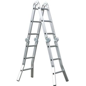 Standard Aluminum Step Ladder 150kg Max Loading Aluminum Folding Ladder