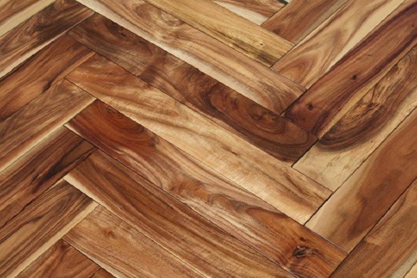 Buy 450x90x18mm acacia solid herringbone flooring at wholesale prices