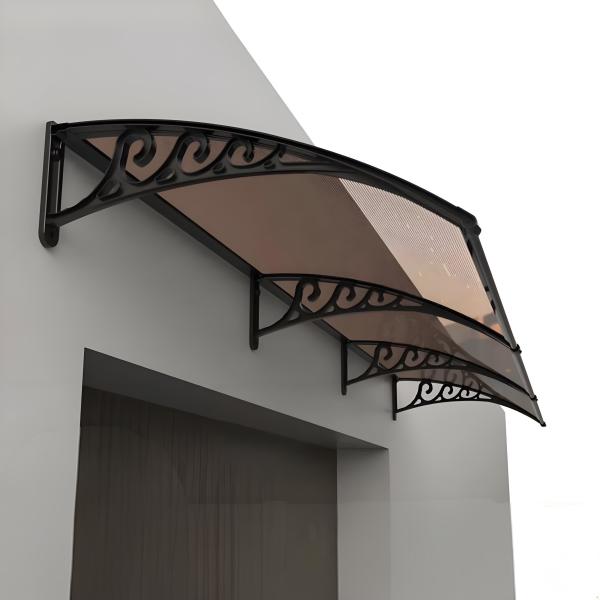 Wall Mounted Window Canopy with Temperature Variance Resistance and Aluminum
