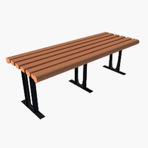 Customized WPC Wood Plastic Composite Bench Chair Waterproof