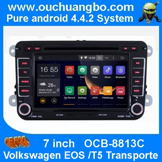 Ouchuangbo Car Navi Multimedia Kit for Volkswagen EOS T5 Transporte DVD Stereo Android 4.4