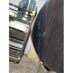 AAAA handmade all Solid ebony wood single cut guitar 14 frets imported wood