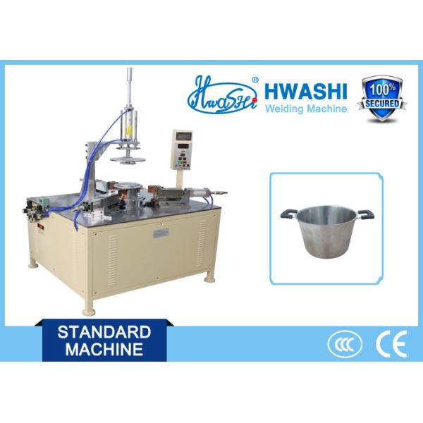 Buy Horixontal Type Resistance Stainless Steel Milke Pot Handle Spot Welder Machine at wholesale prices