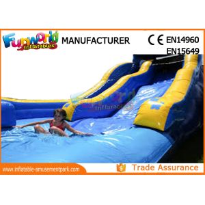 Giant Commercial Inflatable Water Slide / Inflatable Wipe Out Slide