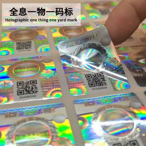 Electronics Anti Counterfeit Label With QR Code Waterproof