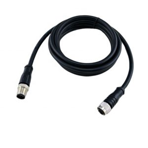 Screw panel mount circular IP67 ip68 M12 8 pin automation PCB straight connector