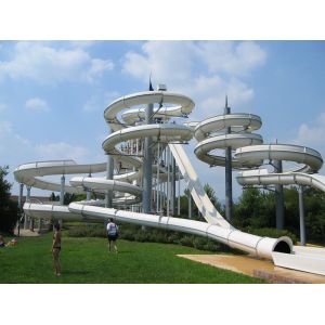 Attraction Kid Water Park Slide 5m Width For Swimming Pool