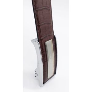 Business 120cm Men'S Dress Leather Belt With Automatic Buckle