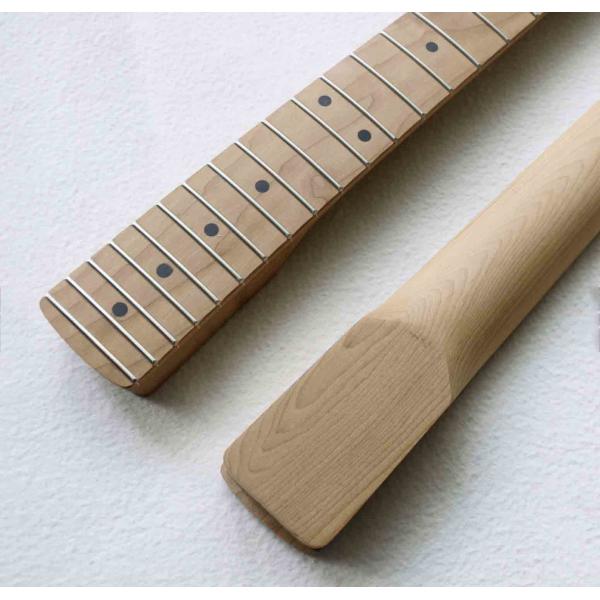 Custom Grand 22 Fret Roasted Maple Electric Guitar Neck for Handmade Tele Guitar Kits Gloss Finished with Bone Nut