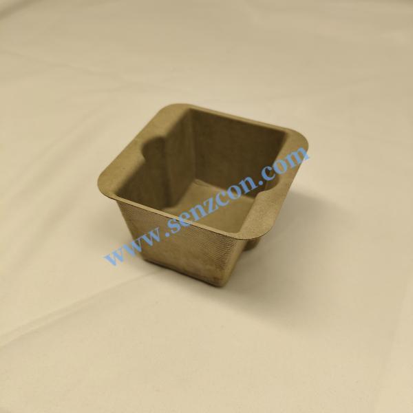 Buy Direct supply from the factory: Dark green pulp molding packaging bases for high-end perfumes. These bases are wet-pressed, waterproof and shockproof. at wholesale prices