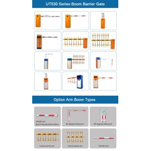 120W 2.0mm Thickness 6m Arm Vehicle Barrier Gate