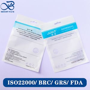 China Eco-friendly Custom Printing Sealing Zipper Plastic Bags For Electronics Products Packaging With Transparent Windows. on sale